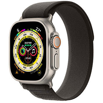 Apple Watch Ultra GPS + Cellular, 49mm Titanium Case with Black